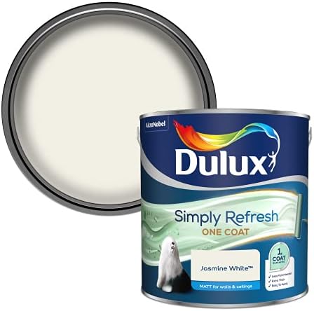 Dulux Light & Space Matt Emulsion Paint For Walls And Ceilings - Absolute White 5 Litres