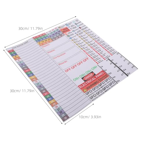 Kit étiquettes panneau électrique PVC résistant aux intempéries