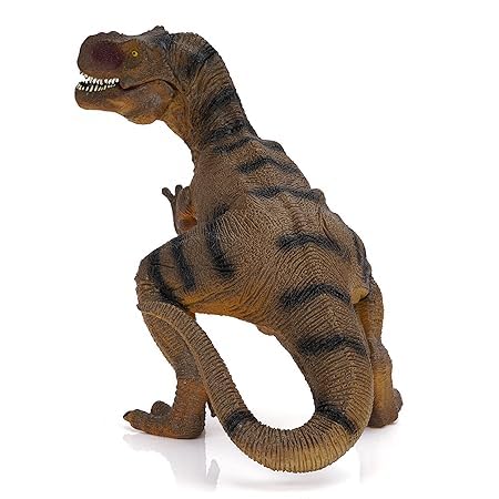 Image of Realistic T Rex Dinosaur Animal Figure for Kids Real Textured Dinosaurs Toy (Sqatting Tyrannosaurus 22 VF