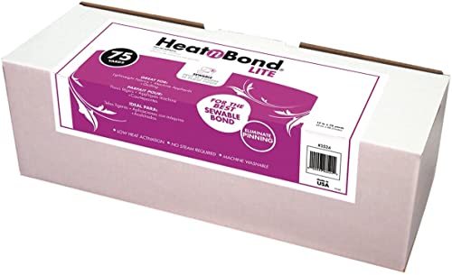 Heatn Bond Lite Flixelina Termoadhesiva con Doble Cara Ligera. Corte de 2 metros