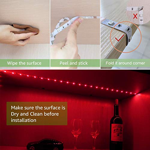 ACONDE 3.28 feet Battery Powered LED Strip Lights, DIY Indoor Decoration, 24 Keys Remote - Cosy Home Interiors ACONDE 3.28 feet Battery Powered LED Strip Lights, DIY Indoor Decoration, 24 Keys Remote - Image 6