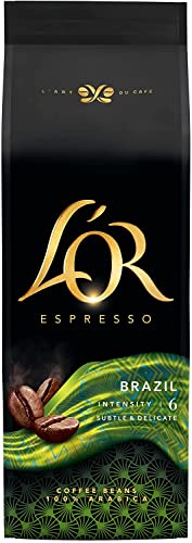 L'OR Espresso Brazil Café en Grano Natural 100% Arábica - Intensidad 6 | 500g