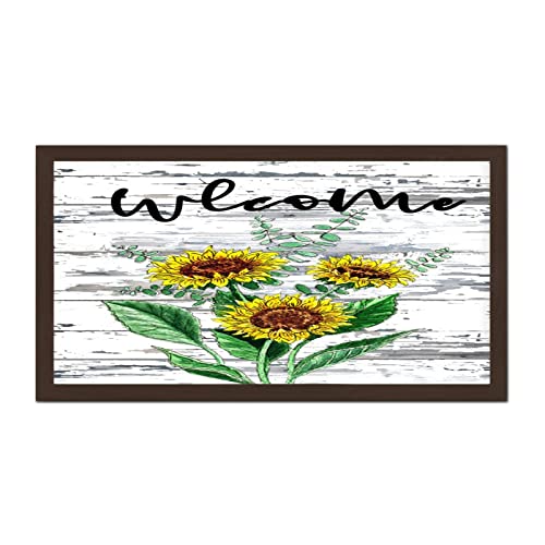Citation inspirante en bois de tournesol pour un espace de travail zen