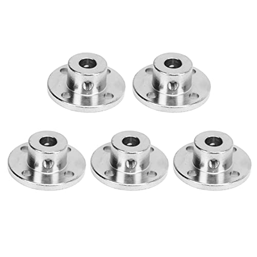 Shaft Coupler, 5Pcs C45 Steel Flange Coupling Connector for