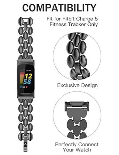 Wearlizer Compatible with Fitbit Charge 5 Strap - Image 2