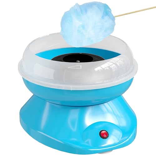 HOMCOM Máquina de Algodón de Azúcar, 450W-550W, Máquina para Hacer Algodón de Azúcar con 10 Palitos, para Fiestas de Cumpleaños Infantiles, en Casa, 27x26x18 cm, Azul HOMCOM Máquina de Algodón de Azúcar, 450W-550W, Máquina para Hacer Algodón de Azúcar con 10 Palitos, para Fiestas de Cumpleaños Infantiles, en Casa, 27x26x18 cm, Azul