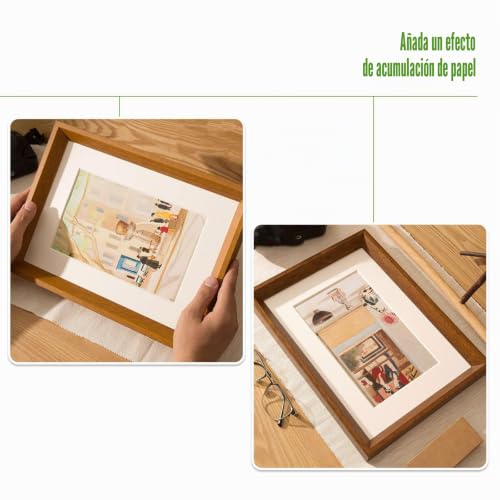 Miniatura 6 de Happow Paspartú De 15 Piezas, Paspartú A4 29,5 X 20,8 Cm , Paspartú De 1 Mm, Blanco, Apertura Cuadrada Para Fotos, Impresiones Artísticas, Fotos