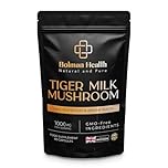 Tiger Milk Mushroom Capsules | 1000mg Lignosus Rhinocerotis | Standardised to 30% Polysaccharides | Supports Lung & Immune Function | 60 Vegan Capsules | Non-GMO | Gluten-Free