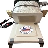 Quikfire Kiln–FAST 1000°F in 5 Minutes, Max 2000°F, w/Pyrometer, For Jewelry Artisans, Pros & Beginners-Great for Testing & Experimenting