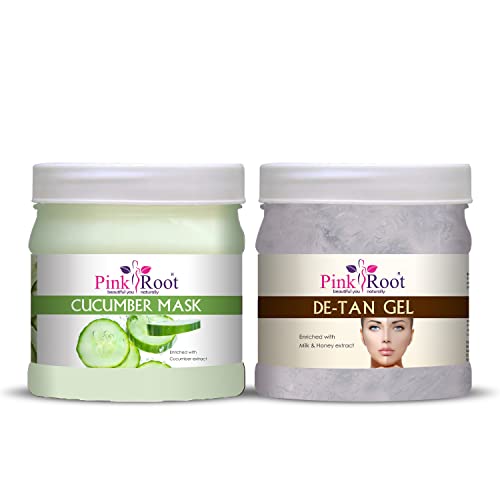 Image of Pink Root Cucumber Mask 500gm with De-Tan Gel 500gm