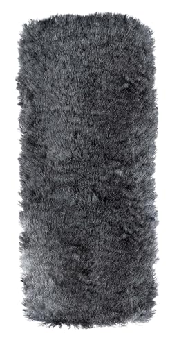 Walser Cuscinetto per Cintura di Sicurezza Auto Millie in Pelle di Agnello, 2 Pezzi Protezione Cintura di Sicurezza-Auto Nero