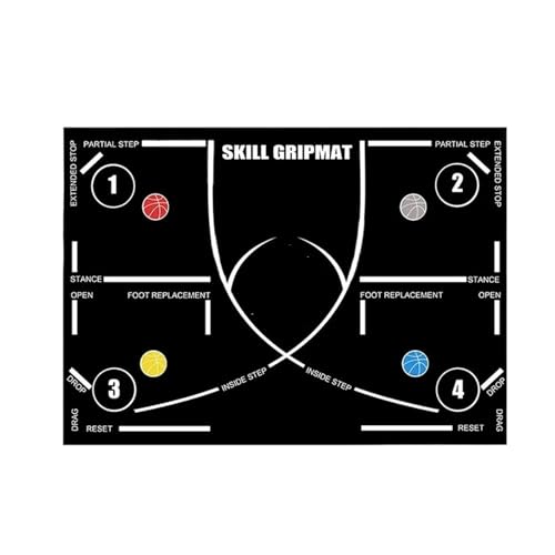 LPATEBCVU Tappetino per Allenamento di Pallacanestro Tappetino da Basket Portatile,