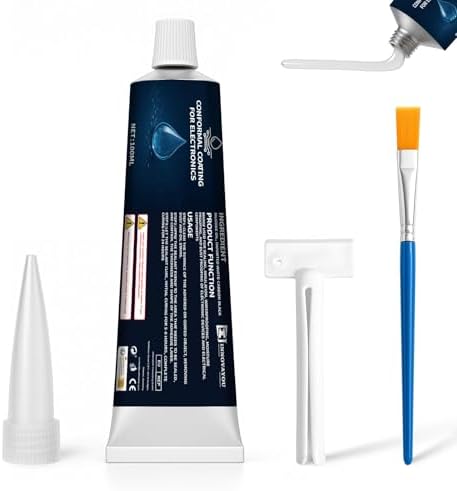 INNOVAYOU 100ml Isolierlack Elektronik, Starke Fließfähigkeit Transparent Insulating Glue, Isolierdichtmittel, Geeignet für Leiterplatten, LED-Leuchten und Elektrische Steuerplatin