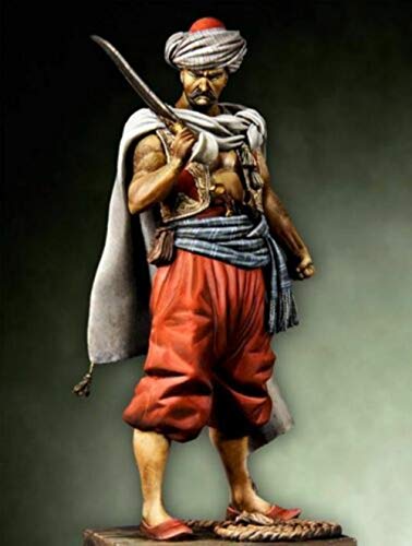 Figura modelo guerrero antiguo 1:24 en resina sin pintar miniatura 1