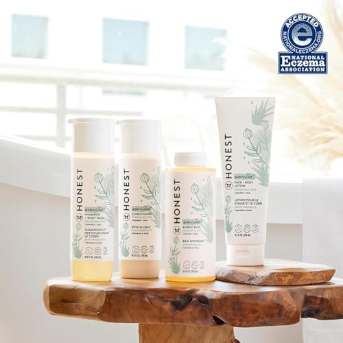 The Honest Company Fragrance Free Bundle for Sensitive Skin | 2-in-1 Cleansing Shampoo + Body Wash and Silicone Free Conditioner | Naturally Derived, Tear free, Hypoallergenic | 20 fl oz - image 8