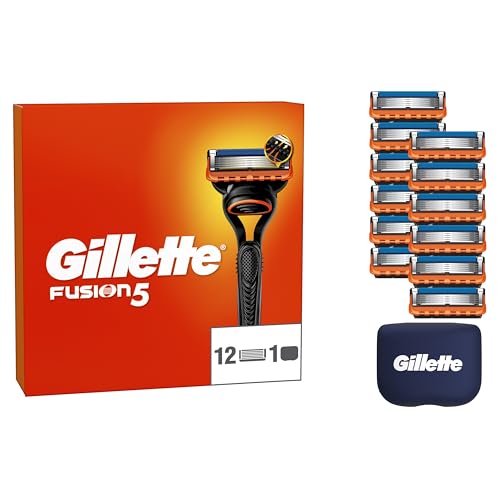 Gillette Fusion5 Pack de 12 Recambios Para Maquinillas De Afeitar...