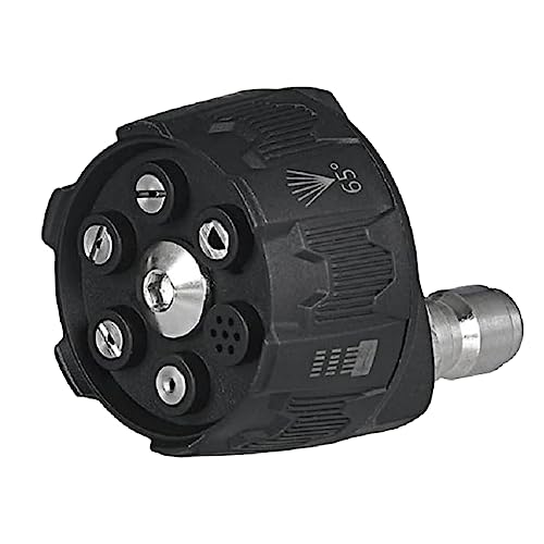 Krovat 高圧洗浄機 マルチスプレー 6段階 ノズル 1/4クイックカプラ ワンタッチ 手元 回転 切替 真鍮