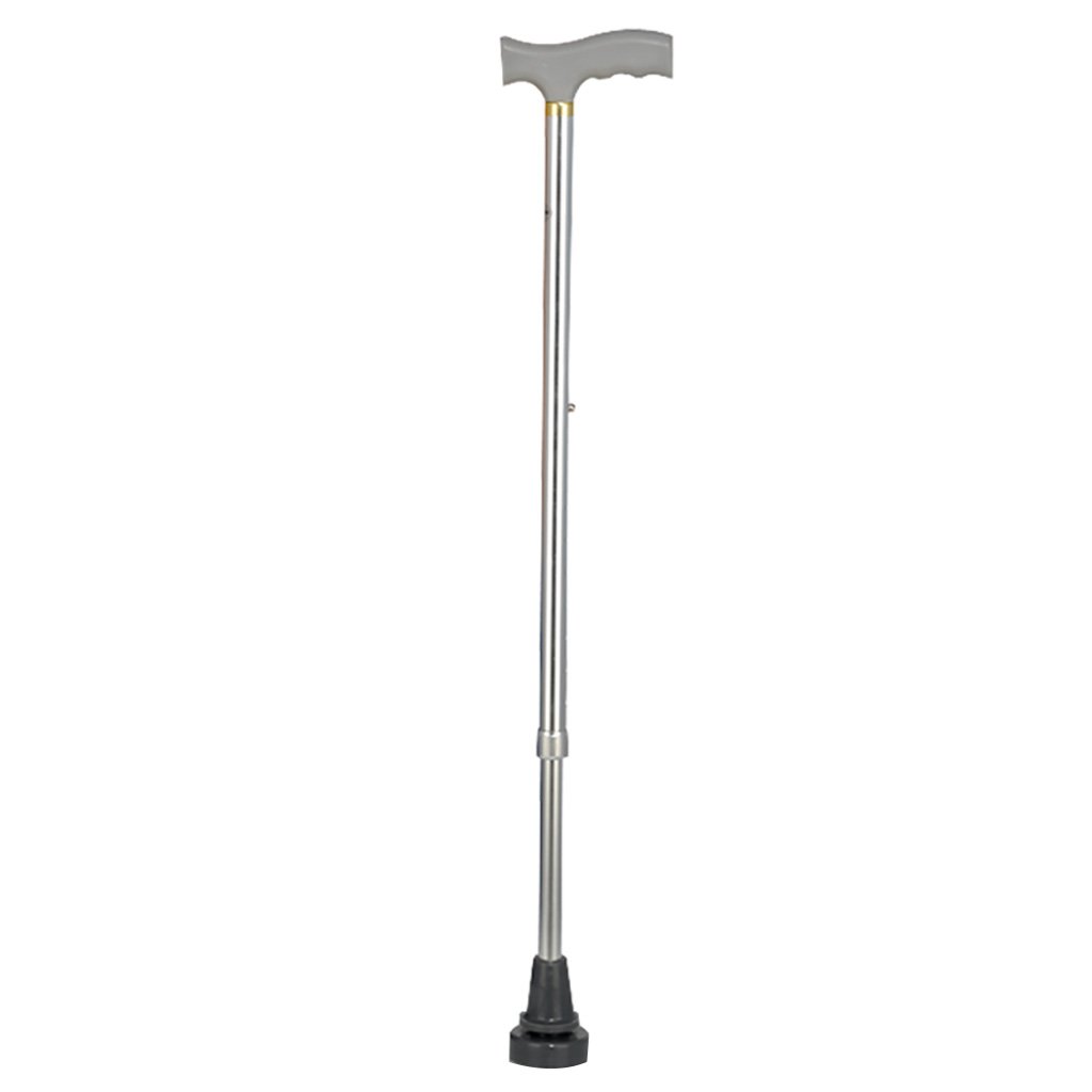 Vieil homme canne réglable et walker portable en aluminium silver