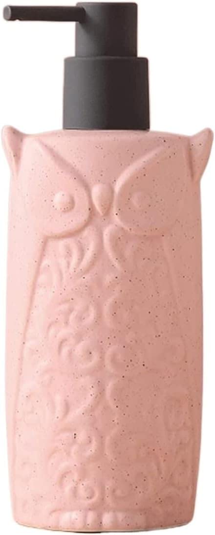con Simpatico Gufo in Ceramica Satinata da 840 ml/28,4 Once Doccia di Grande capacità for Cucina Premium