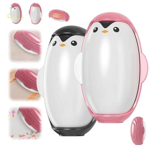 Penguin Shape Reusable Lint Rollers for Pet Hair,On The Go Lint Roller Ball Hair Remover,Washable Extra Sticky Gel Lint Roller,Portable Lint Remover for Clothes,Furniture,Dog Cat Hair