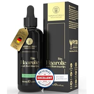 Oli Naturali BIO Spremuti a Freddo – 100ml – Olio di Ricino, Olio di Jojoba e Olio di Rosmarino met Acido Ialuronico e Biotina