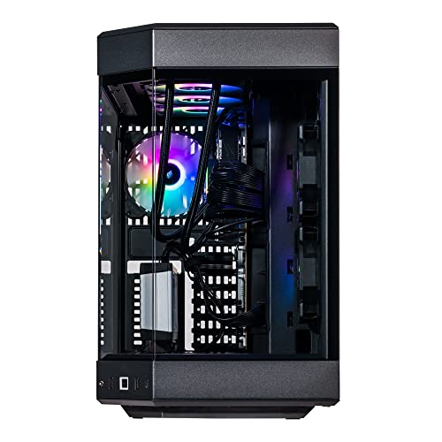 Image of Velztorm Black Praetix Custom Built Y60 Gaming Desktop PC (Radeon RX 7900 XT 20GB (Beats 4080), Liquid Cooled Intel i9-14900K, 64GB DDR5, 8TB PCIe SSD, 1000W PSU, WiFi 6E, Win 11 Home)