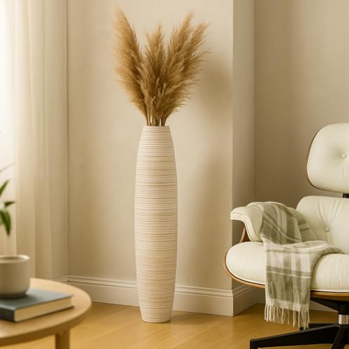 Leewadee Große Deko Bodenvase Für Dekozweige, Hohe Standvase Für...