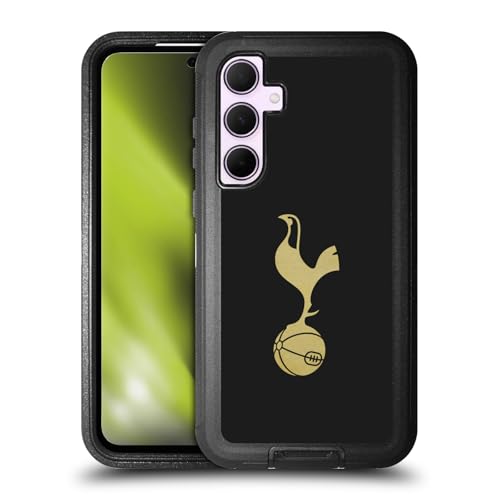 Coque Tottenham Hotspur pour Samsung Galaxy A35 5G Housse Antichoc Ultra-Blindée Noir et Or
