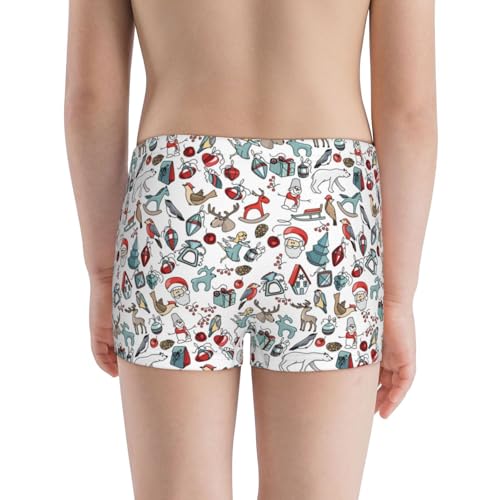 Boys' Cotton Boxer Brief Soft Underwear-Christmas Elements3