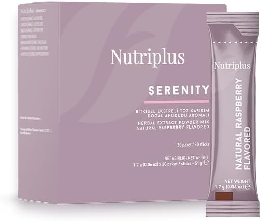 Farmasi Nutriplus Mixture of Herbal Extract, Natural Tea, Raspberry Flavor, 30 Sticks - Herbal Tea, Energizing Beverage, Supports Digestion, Herbal Extracts, Raspberry Tea, Natural Ingredients