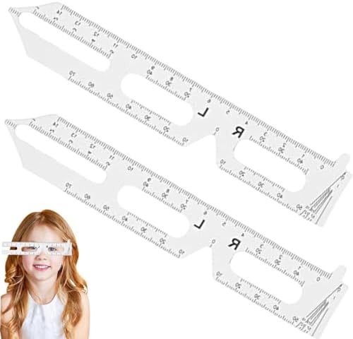 KsngTixe Pupillary Distance Ruler 2Packs, PD Measurement Tool with ...