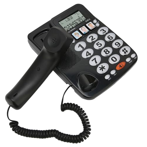 Téléphone pour personnes âgées à touches mémoire photo pour appeler sans se tromper