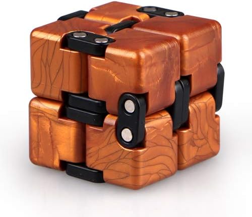QIYI - Pequeño elefante dorado actualizado juguete Infinity Cube Fidget, genial Mini Gadget, el mejor para aliviar el estrés y la ansiedad y matar