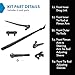 TRQ Front Steering Kit Drag Link Tie Rod Tie Rod Adjusting Sleeve Compatible with 2006-2008 Dodge Ram 1500 2003-2010 Ram 2500 Ram 3500 2011-2013 Ram 2500 3500