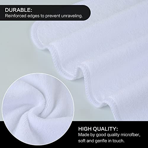 Sinland Microfiber Facial Cloths Fast Drying Washcloth Absorbent Face Wash Cloth Soft Makeup Remover Cloths 12Inch X 12Inch #TOP2