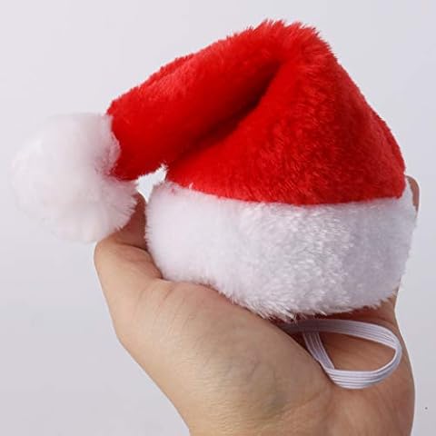 Mini sombrero de Papá Noel rojo para perros y gatos Cover