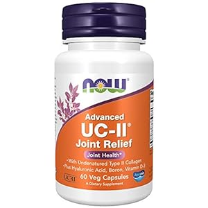 NOW Supplements, UC-II Advanced Joint Relief with Undenatured Type II Collagen, plus Hyaluronic Acid, Boron, Vitamin D-3…