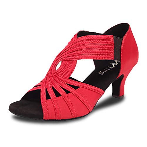 Image of Ballroom Dance Shoes Women Latin Salsa Practice Dancer Shoes 2.5'' Heels YT02