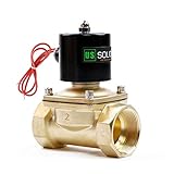 2' Brass Electric Solenoid Valve 12VDC, Normally Closed (Water, Diesel .)