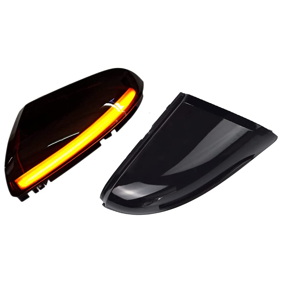 Hacreyatu 2PCS Left Right LED Side Mirror Turn Signal Light Compatible With Dodge Ram 1500 2009-2013 2500 3500 2010-2013