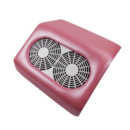 Aspirateur pour poussière d'ongles, Collecteur d'ongles 48W 2700RPM 2 ventilateurs, moteur sans balais, surcharge multicolore(Roze)