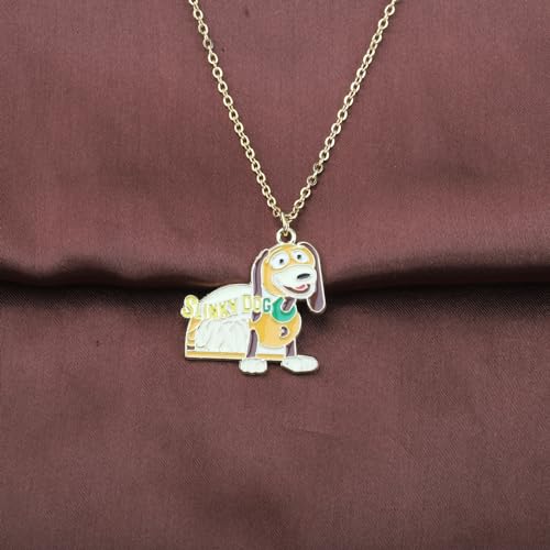 TGBJE Dog Earring Cartoon Inspired Dogs Cartoon Character Jewelry Slinky Lovers Gift Fans Gift (Dog necklace)3