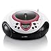 Produktbild Lenco Kinder Radio CD-Player SCD-38 tragbares UKW-Radio mit CD/MP3-Player und USB in pink