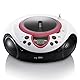 Lenco Kinder Radio CD-Player SCD-38 tragbares UKW-Radio mit CD/MP3-Player und USB in pink