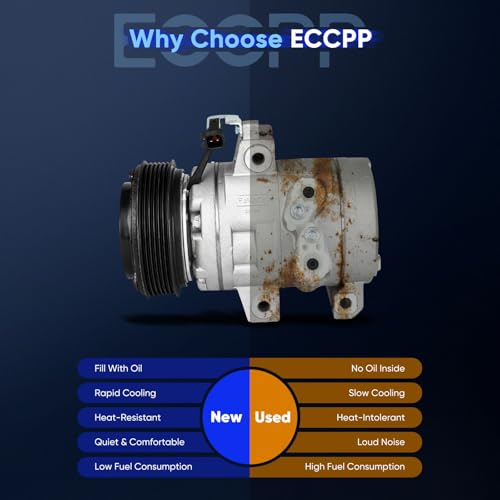 Image of ECCPP A /C Compressor with Clutch 2008-2011 for Ford Focus 2.0L 2.5L AC Compressor