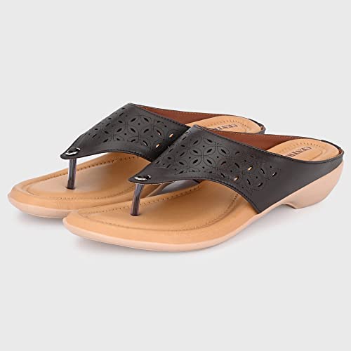 Image of Centrino Women's Thong Sandals | Comfortable Ortho Care Sandals For Ladies | Fashion Wear Sandal & Chappal |Stylish & Durable | Premium Comfort & Quality | Soft Cushioned for More comfort (3803)