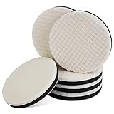 ポリッシャー バフ 125mm 荒中細6個セット ウールバフ 洗車用品 研磨コンパウンド ポリシング ウォータースポット除去 ウロコ汚れ落とし 輪じみシミ除去 ガラス磨き 研磨パッド