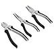 Amazon Basics Zangen 4Stück Set,Teile, Grau Schwarz