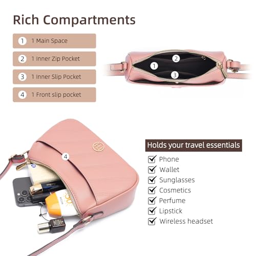 Prettyzys Women’s Shoulder Bag,Small Size Crossbody Bags，Vegan Leather Purses For Women With Adjustable Strap Handbags3