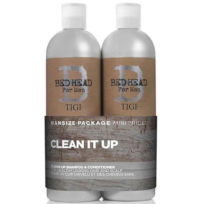 Tigi Bed Head For Men Tween Duo Clean Up It shampoings 2 x 750 ml